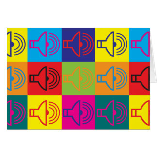 Solid popkonst hälsningskort