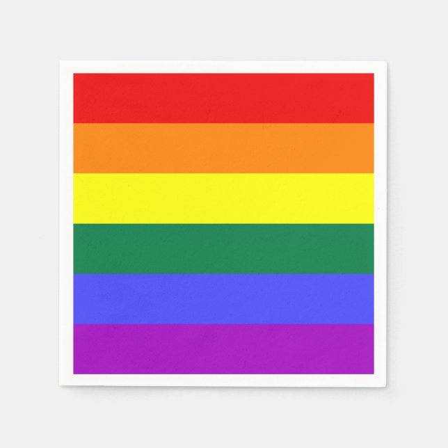 Solid Rainbow Napkin Pappersservett (Framsidan)