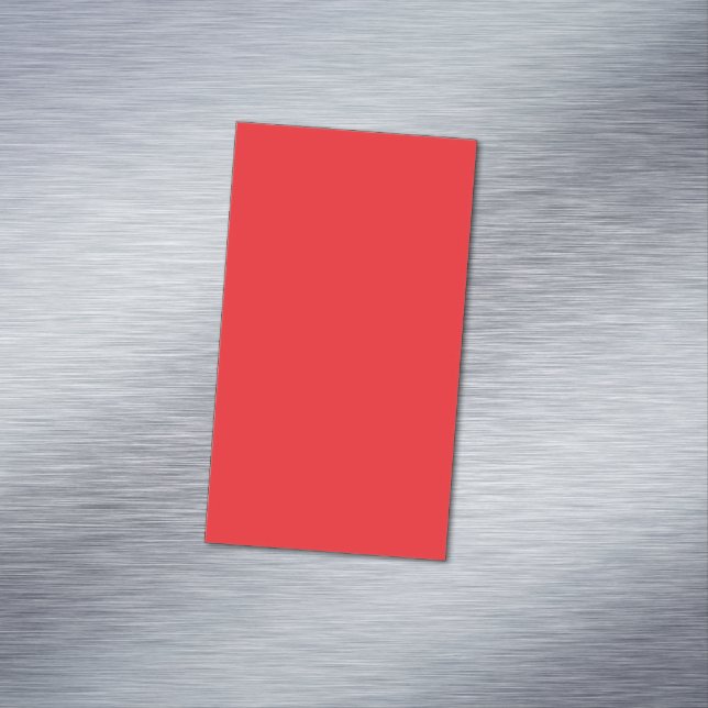Solid Red Background  Magnetiska Visitkort (In Situ)