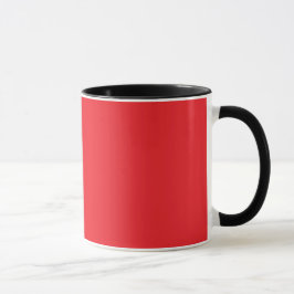 Solid Red Background Mugg