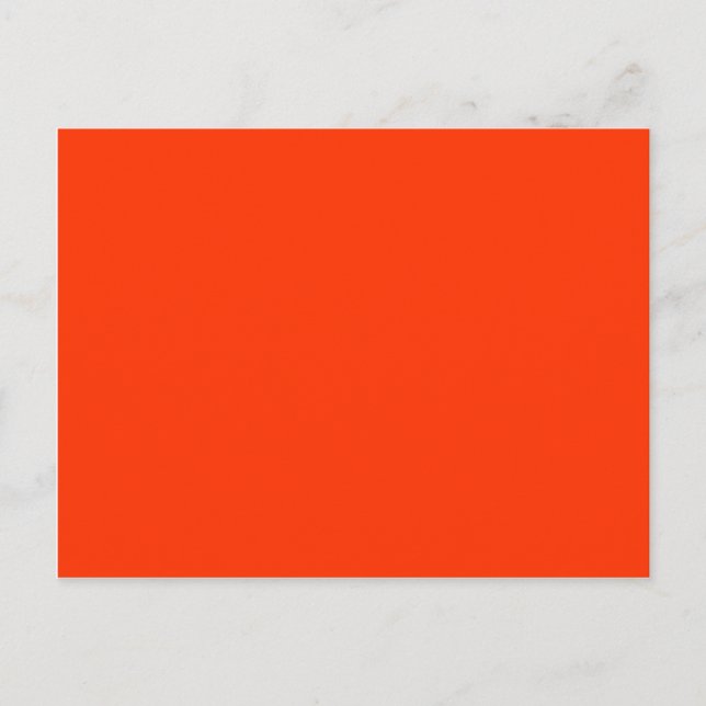 Solid Red Background Webben Färg FF3300 Vykort (Framsida)