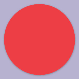 Solid Red Runt Klistermärke