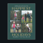 Solid ren julcollage vykort<br><div class="desc">Fira säsongen med detta moderna och stilrena kort från Berry Berry Sweet. Besök berryberrysweet.com för stilfull skrivbordsutrustning och personliga presenter!</div>