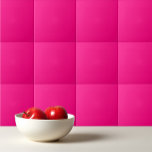 Solid ro Djup rosa Kakelplatta<br><div class="desc">Solid färg ro - enkel design för djupa rosor.</div>