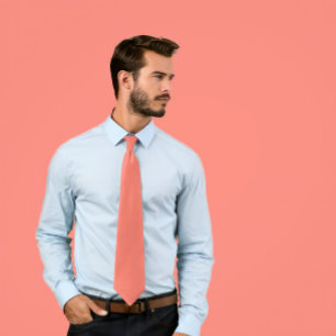 Solid Salmon Tie Slips