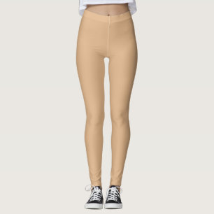 Solid Sandy Beige Leggings, Vår Neutralt Leggings