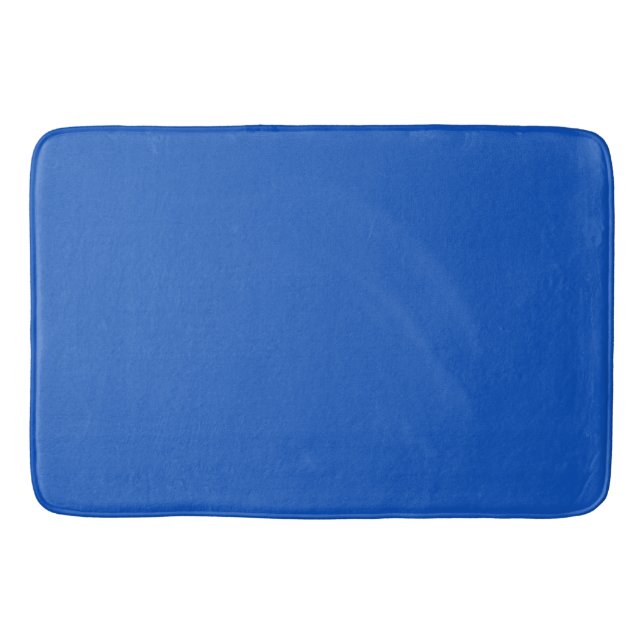 Solid Sapphire Blue Badrumsmatta (Framsidan)