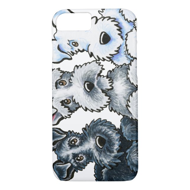 Solid Schnauzers Case-Mate iPhone Skal (Baksida)