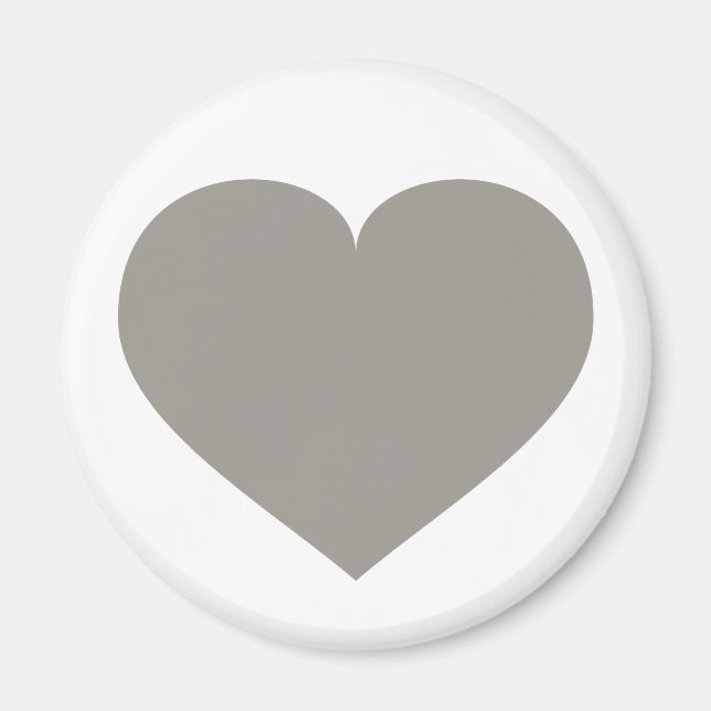 Solid Silver Heart Magnet (Framsidan)