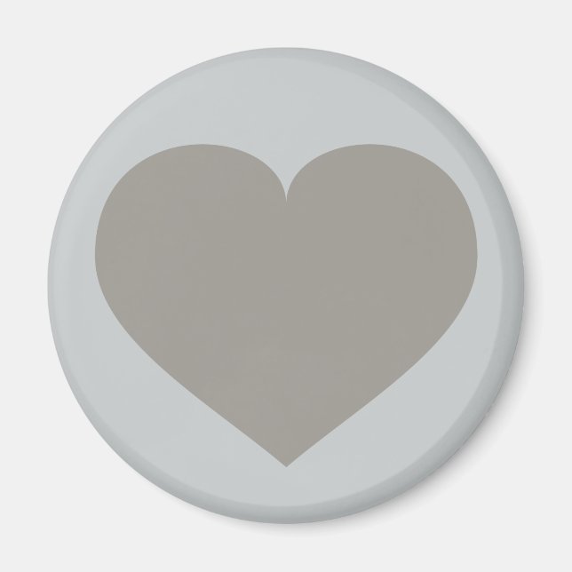 Solid silver hjärta magnet (Framsidan)