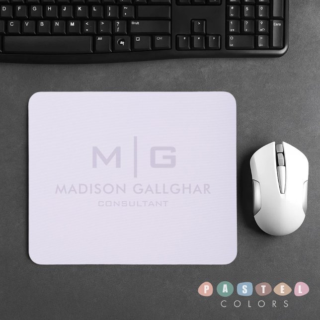 Solid Soft Light Pastel Lavender Lila Färg Musmatta (Solid Soft Light Pastel Lavender Purple Color Mouse Pad
)