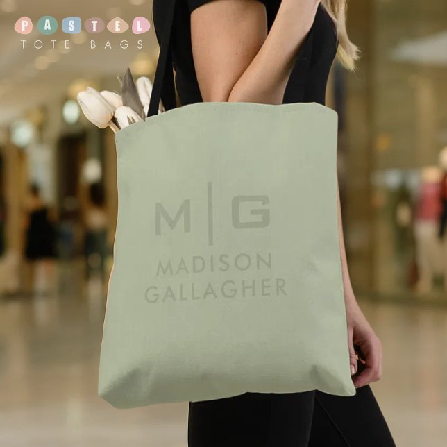Solid Soft Light Pastel Sage Moss Green Color Tygkasse (Solid Soft Light Pastel Sage Moss Green Color Tote Bag
)