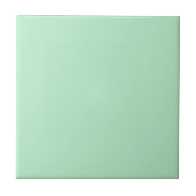 Solid Soft Mint Green Tile Kakelplatta (Framsidan)
