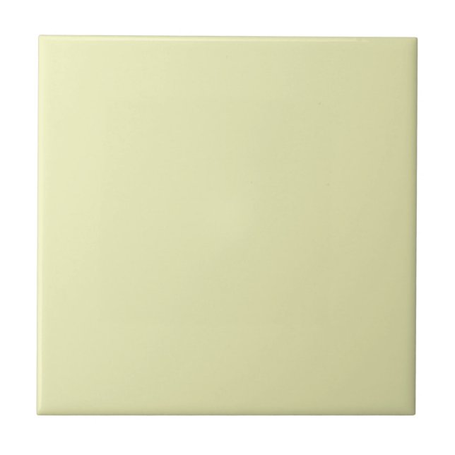 Solid Soft Pastel Yellow Tile Kakelplatta (Framsidan)