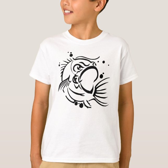 solid svart bas tee shirt (Framsida)