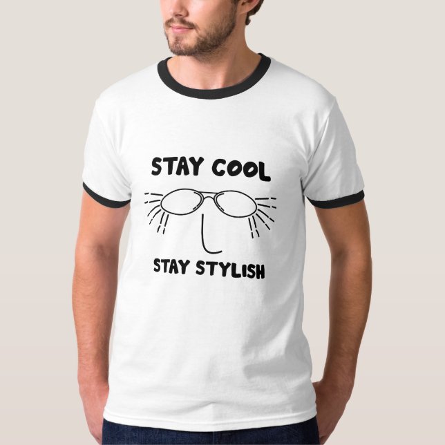 Solid svart minimalistisk t-shirt | Enkel & Ren Ba (Framsida)