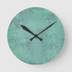 solid_teal CONCRETE SOLID TEAL STRUKTUR-MALL BA Rund Klocka