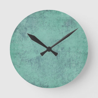 solid_teal CONCRETE SOLID TEAL STRUKTUR-MALL BA Rund Klocka