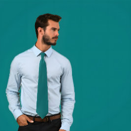 Solid Teal Tie Slips