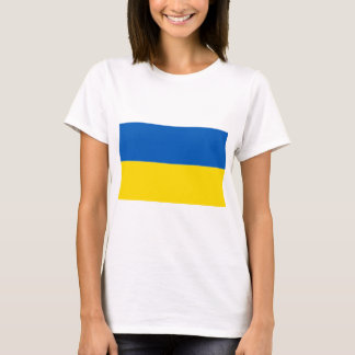 Solid Ukraina Flagga Färg T-Shirt