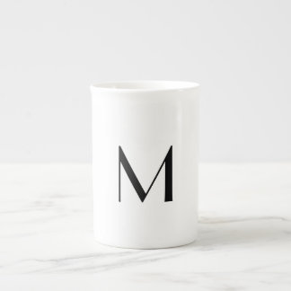 solid white - add  black monogram   benporslin mugg