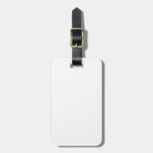 Solid White Bagagebricka