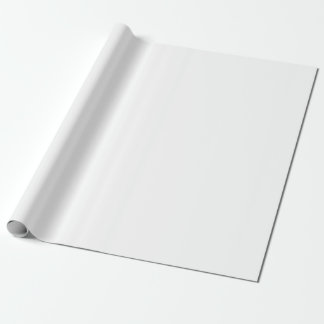 Solid White Customizable Wrapping Paper Presentpapper