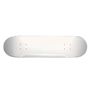 Solid White Skateboard Bräda 21,5 Cm