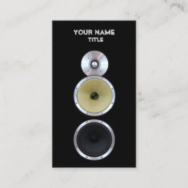Solida högtalareingenjörvisitkortar visitkort
