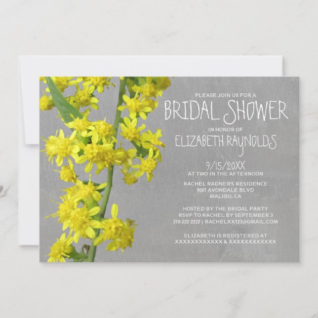 Solidago Bröllopsfestinladningar Inbjudningar (Framsida)