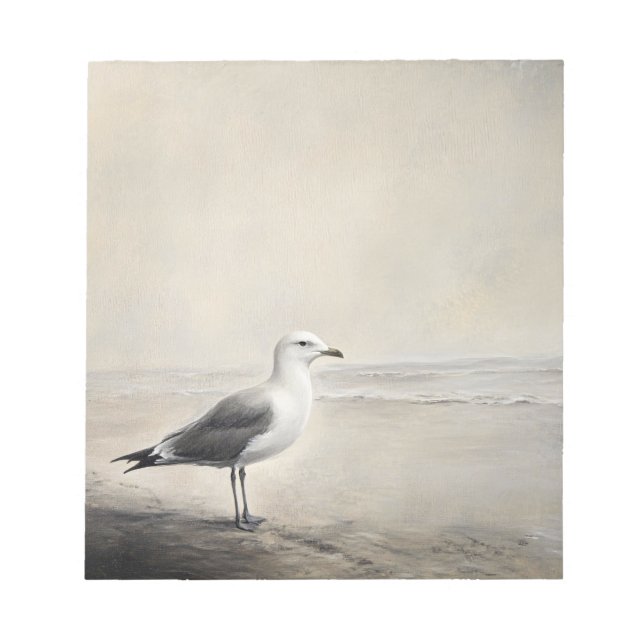 Solidaritet Fiskmås vid kusten Anteckningsblock (Framsida)