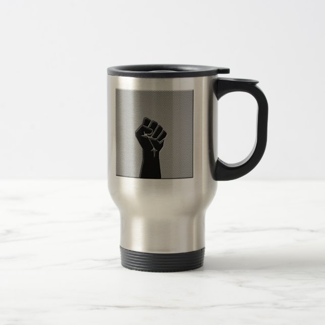 Solidaritet - Fist Carbon Fiber Decor Stil Resemugg (Höger)