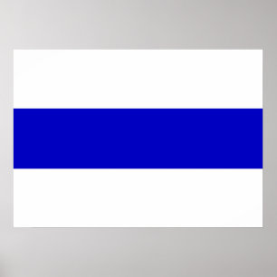 Solidaritet i den ryska blå linjen mot krig flagga poster