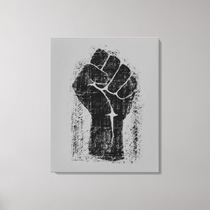 Solidaritet i Stil i Distress Canvastryck
