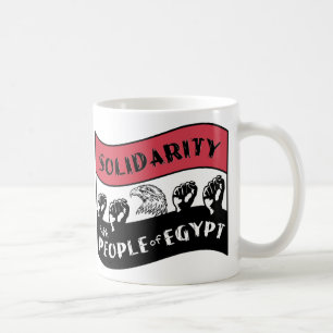 Solidaritet med Egyptens folk Kaffemugg