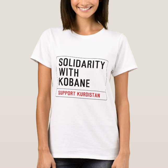 SOLIDARITET MED KOBANE TEE (Framsida)