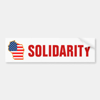 Solidaritet med Wisconsin arbetare Bildekal
