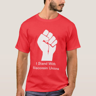 Solidaritet med Wisconsin unioner Tee