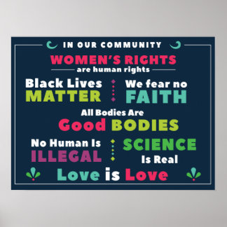 Solidaritet Poster i vår gemenskap