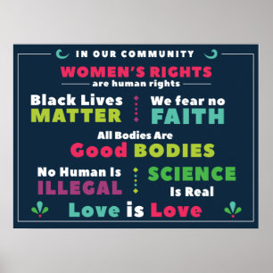 Solidaritetaffisch i vår gemenskap poster