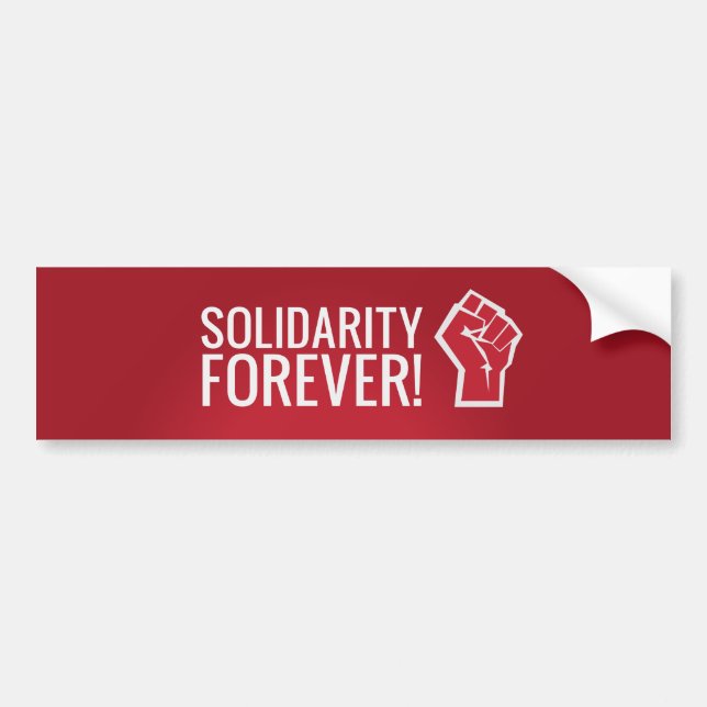 Solidaritetför evigt! bildekal (Framsidan)