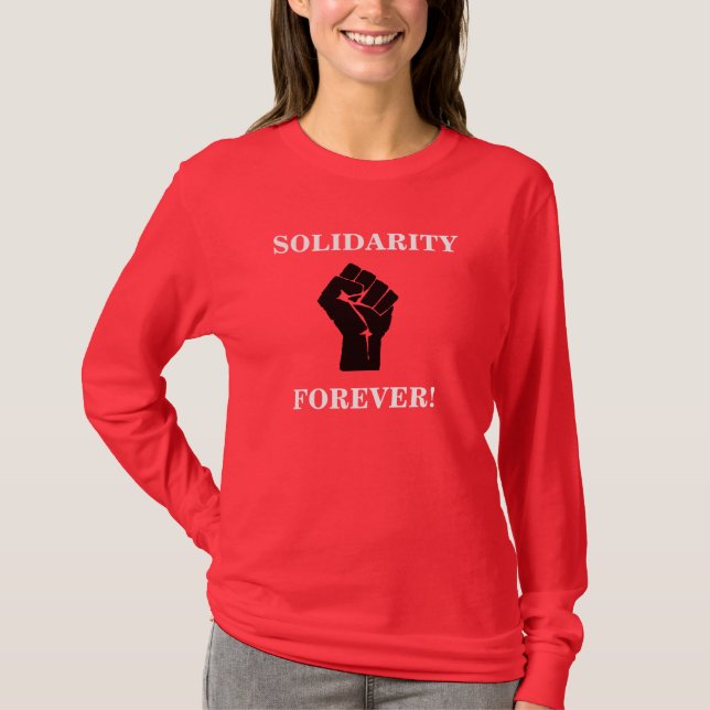 Solidaritetför evigt tee shirt (Framsida)