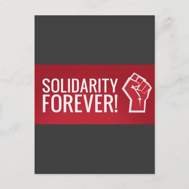 Solidaritetför evigt! vykort (Framsida)