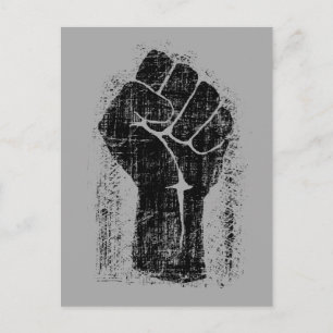 Solidaritets första grunge Distress Stil Vykort