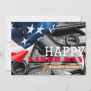 Solidaritetsarbetarnas enhetsdag med USA flagga T Tack Kort