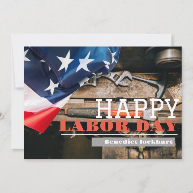 Solidaritetsarbetarnas enhetsdag med USA flagga Tack Kort (Framsida)