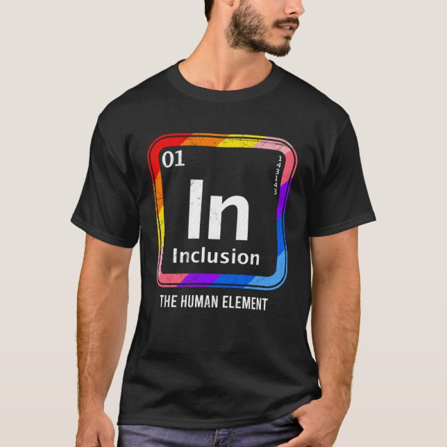 Solidaritetsmångfald i Inslag T Shirt (Framsida)