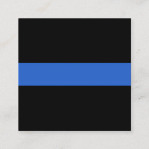 Solidaritetssymbolen för polisen i Blue Line Flag Fyrkantigt Visitkort