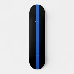 Solidaritetssymbolen för polisen i Blue Line Flag Mini Skateboard Bräda 18,5 Cm