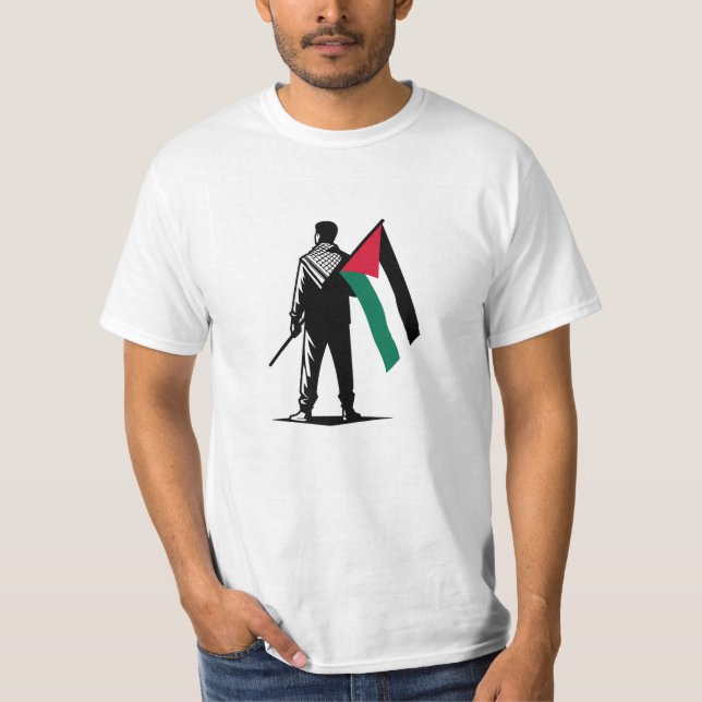 Solidarity for Palestine: Advocate in Style T Shirt (Framsida)